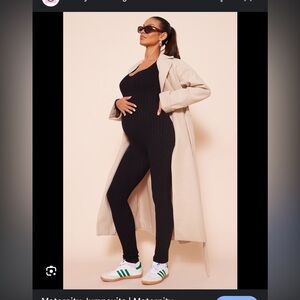 Stork and Babe maternity jumpsuit sleeveless long pant marked XXS